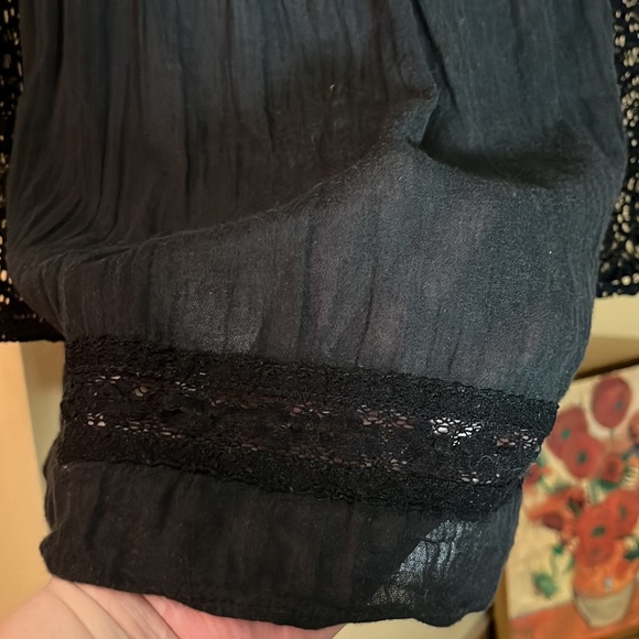 Vtg RALPH LAUREN Denim & Supply Size Small Embroidered Neck Sleeve Gauzy NEW - Picture 11 of 11